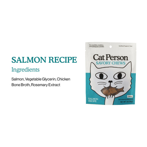 Weruva Cat Person Salmon Savory Chews Cat Treats