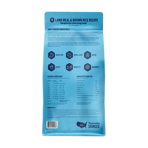 Health Extension Ancestry Lamb Meal With Rice Dry Dog Food