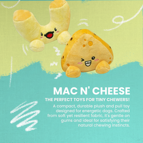 Snugarooz Snugarooz Mac & Cheese Plush Dog Toy