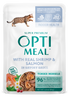 Optimeal® Tender Morsels With Real Shrimp & Salmon In Savory Sauce For Adult Cats