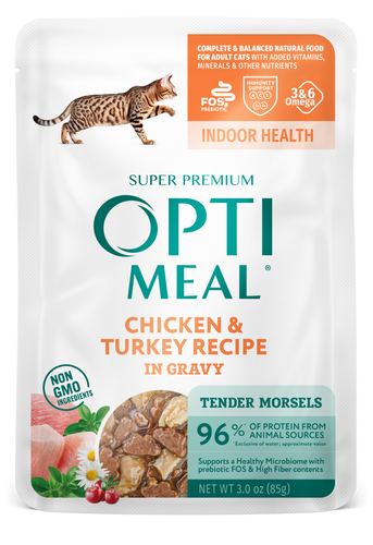 Optimeal® Chicken & Turkey Tender Morsels In Gravy For Adult Cats