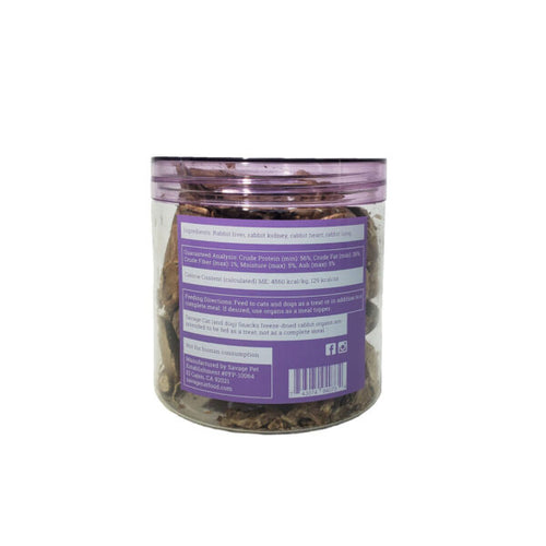 Savage Cat Food Freeze-Dried Rabbit Organs