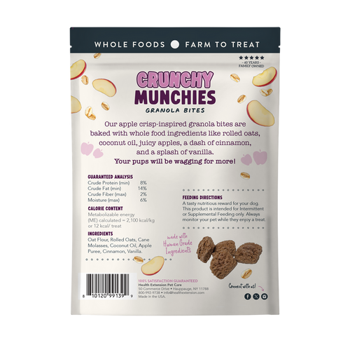 Health Extension Crunchy Munchies Granola Bites-Appley Crisp Dog Treats