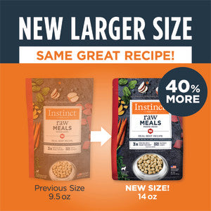 Instinct Raw Meals Freeze-Dried Beef Dog Food