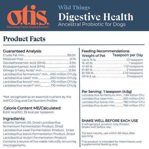 Otis Wild Things Digestive Health Ancestral Probiotic For Dogs