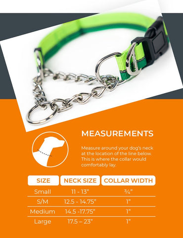 Mighty Paw Martingale Dog Collar 2.0 Trainer Approved Limited Slip Collar