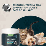 Animal Essentials Sea-Dent Anti-Plaque Powder | Plaque Dissolving Plant Enzymes