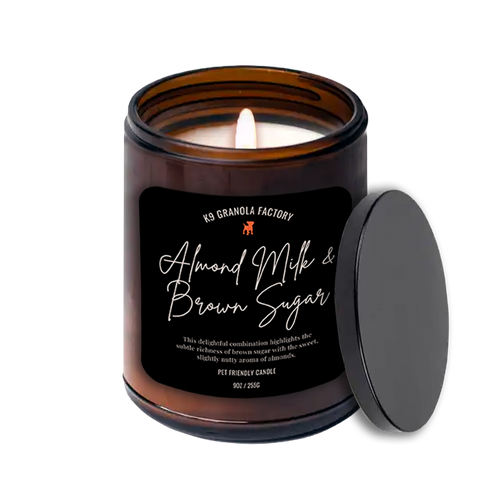 K9 Granola Factory House & Home Collection Almond Milk & Brown Sugar Pet Friendly SOY Odor Eliminator Candles