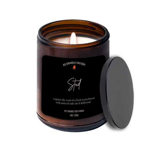 K9 Granola Factory House & Home Collection Stud Pet Friendly SOY Odor Eliminator Candles
