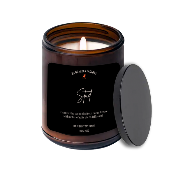 K9 Granola Factory House & Home Collection Stud Pet Friendly SOY Odor Eliminator Candles