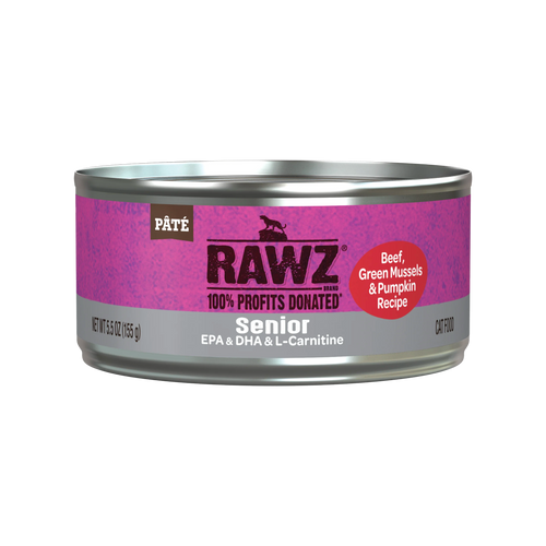 Rawz Senior Beef, New Zealand Green Mussels & Pumpkin Cat Food
