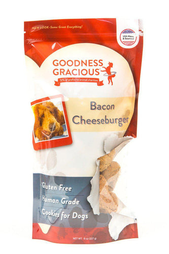 Goodness Gracious Bacon Cheeseburger Dog Cookies