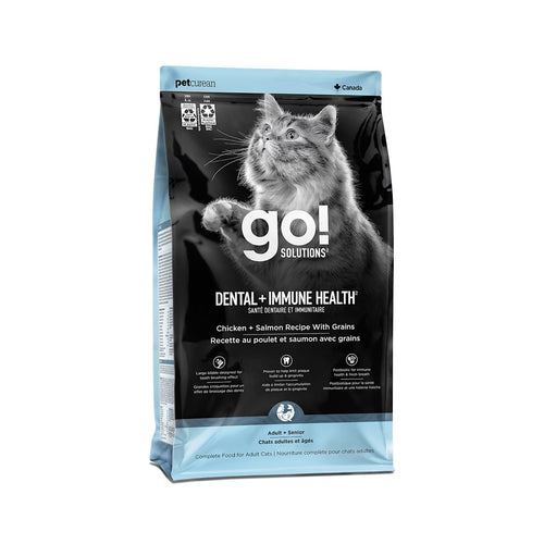 Petcurean Dental + Immune Health Chicken + Salmon Cat Food with Grains