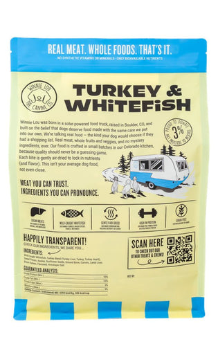 Winnie Lou Air Dried Dog Food Turkey & Whitefish