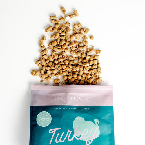 Green Juju Extras Turkey & Sardine – Complete & Balanced Freeze-Dried Meal