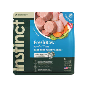 Instinct FreshRaw Medallions Cage-Free Turkey Recipe Dog Food
