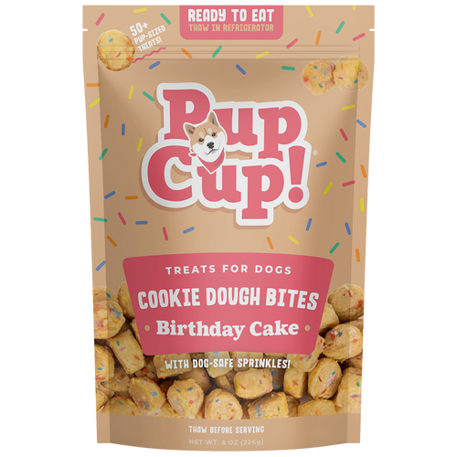Pup Cup Cookie Dough Bites Birthday Cake Dog Treats