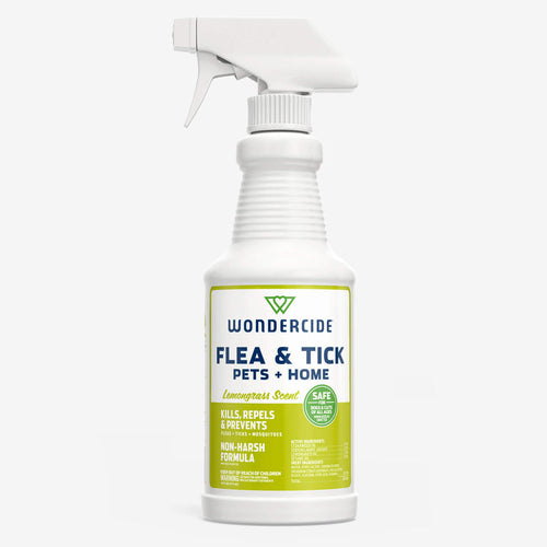 Wondercide Lemongrass Flea & Tick Spray for Pets + Home with Natural Essential Oils - Garden State Pet Center