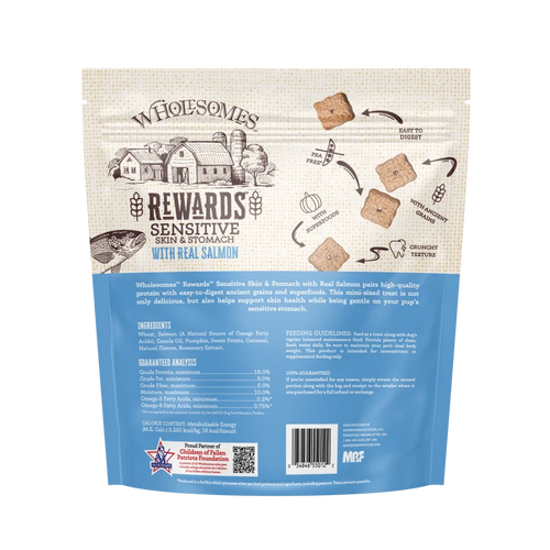 Wholesomes Rewards Sensitive Skin & Stomach Salmon For Dogs
