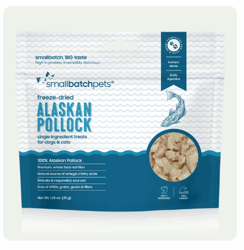 Smallbatch Freeze-Dried Alaskan Pollock Treats for Dogs & Cats