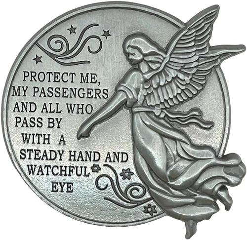Guardian Angel Car Visor Clip - Metal Auto Accessory Gift for New Drivers