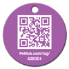 PetHub QR Pet ID Tag – Classic Aluminum