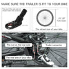 2-in-1 Dog Bike Trailer Pet Stroller Carrier for Large Dogs