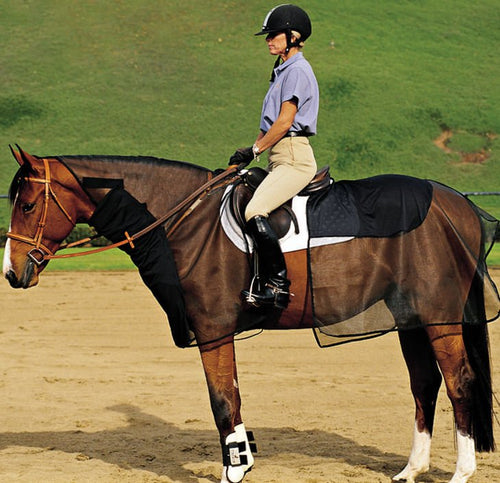 Cashel Quiet-Ride Bug Armor for Horses - 2 Piece Riding Fly & Insect Protection Set