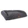 Quilted Microfiber Bolster Dog Bed