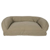 Quilted Microfiber Bolster Dog Bed