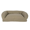 Quilted Microfiber Bolster Dog Bed