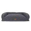 Quilted Microfiber Bolster Dog Bed