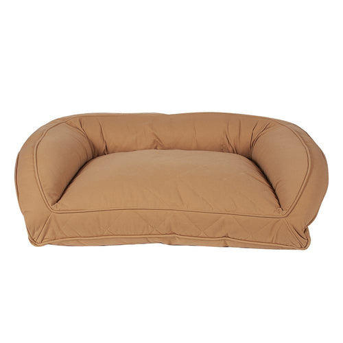 Quilted Microfiber Bolster Dog Bed
