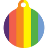Rainbow Stripes HD Dog ID Tag