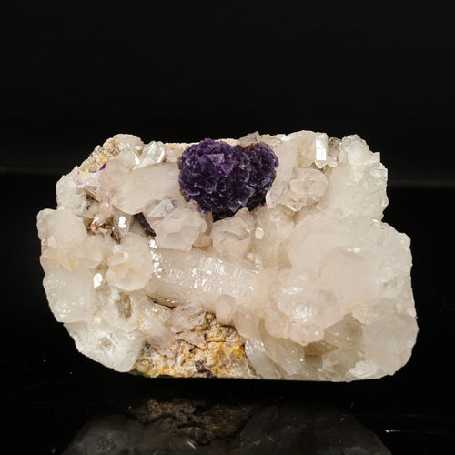 Rare Blue Fluorite with Quartz Natural Mineral Specimen # B 6757
