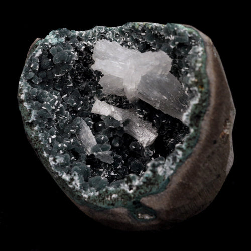 Rare Find Epi-Stilbite Inside Black Chalcedony Natural Mineral Specimen  # B 4736