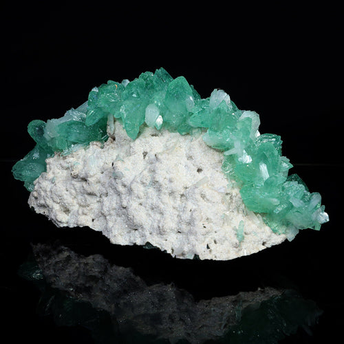 Rare Green Apophyllite with Mordenite Natural Mineral Specimen #TC24-16
