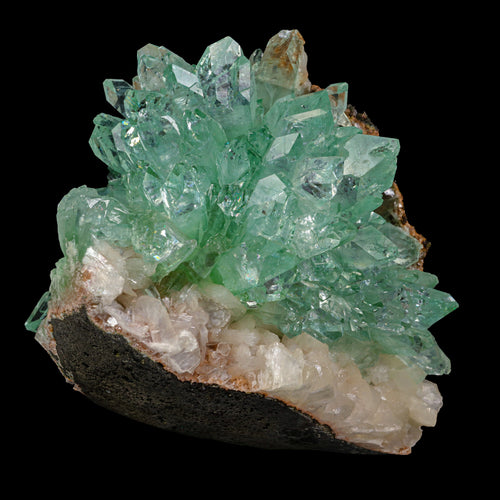 Rare Green Floral Apophyllite sharp terminated Natural Mineral Specimen USA # B 6919