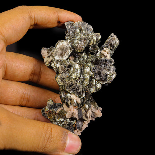 Rare Hexagon Mica with Feldspar Natural Mineral Specimen # B 6811