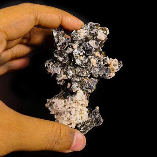Rare Hexagon Mica with Feldspar Natural Mineral Specimen # B 6811
