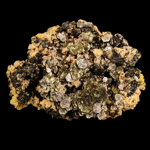 Rare Hexagon Mica with Feldspar Natural Mineral Specimen # B 6828
