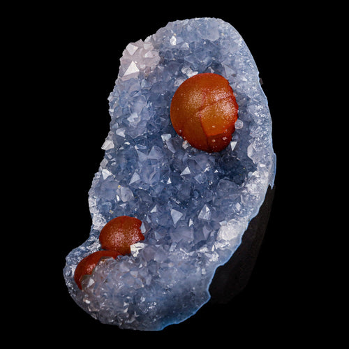 Rare Red Botryoidal Fluorites Natural mineral Specimen # B 6904 (USA)