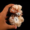 Red Apophyllite Cube With Stilbite Natural Mineral Specimen # B 6569
