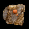Red Botryoidal Fluorite Ball on Calcite Very Rare Natural Mineral Specimen # B 6769