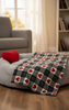 Dog Blanket - red heart