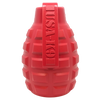 Grenade Shaped eDispenser Durable Dog Chew Toy & Treat Dispenser - Red & Blue