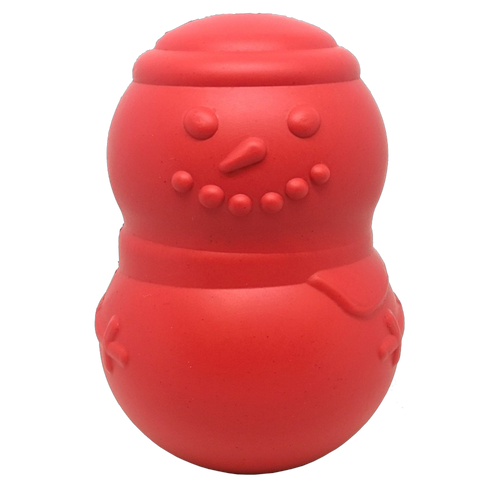 Snowman eDispenser Durable Rubber Chew Toy & Treat Dispenser