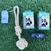 Compostable Poop Bags + Bamboo Dispenser + Hemp Rope Tug Toy Bundle (195 Bags)