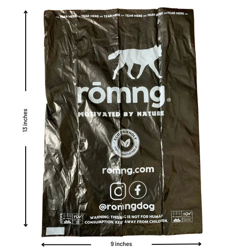compostable plant-based dog poop bags with dispenser 450 count