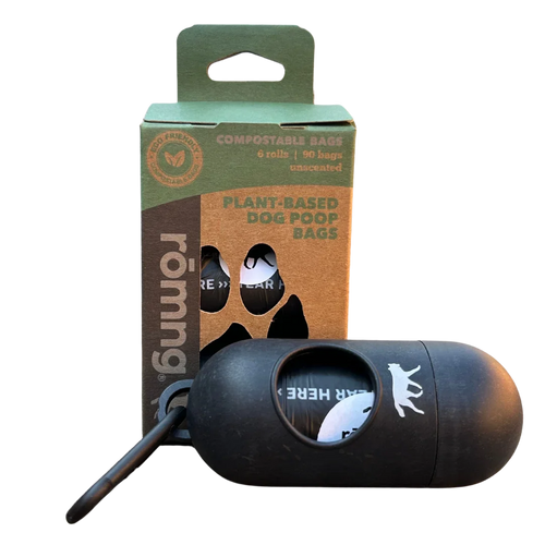 compostable plant-based dog poop bags starter pack